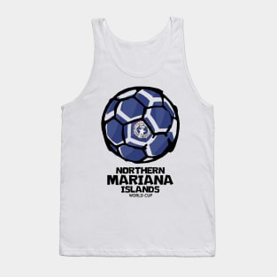 Northern Mariana Islands Football Country Flag Tank Top